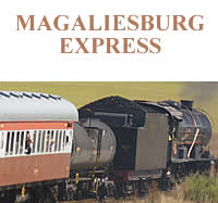 Take a steam train trip on the Magaliesburg Express